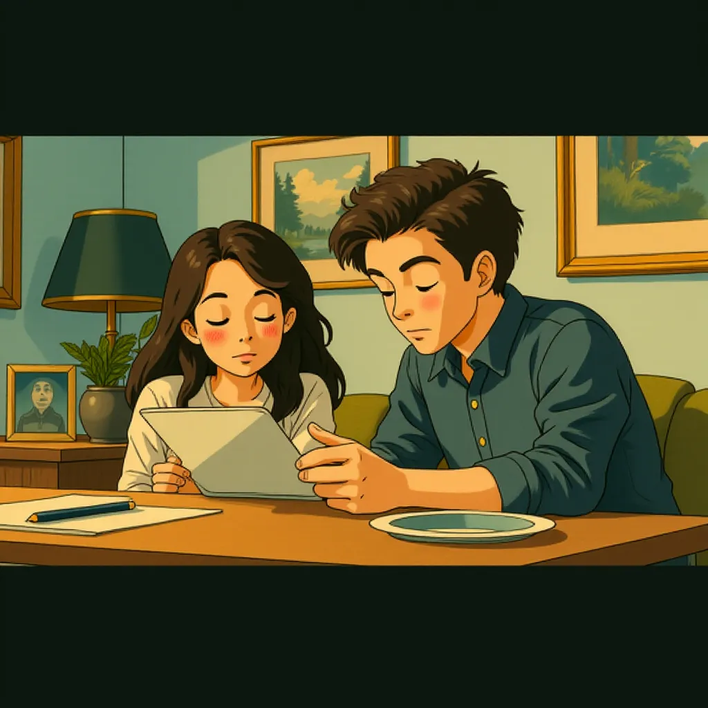 Mélissa Désormeaux-Poulin and Maxim Gaudette in Incendies (2010) - Anime style