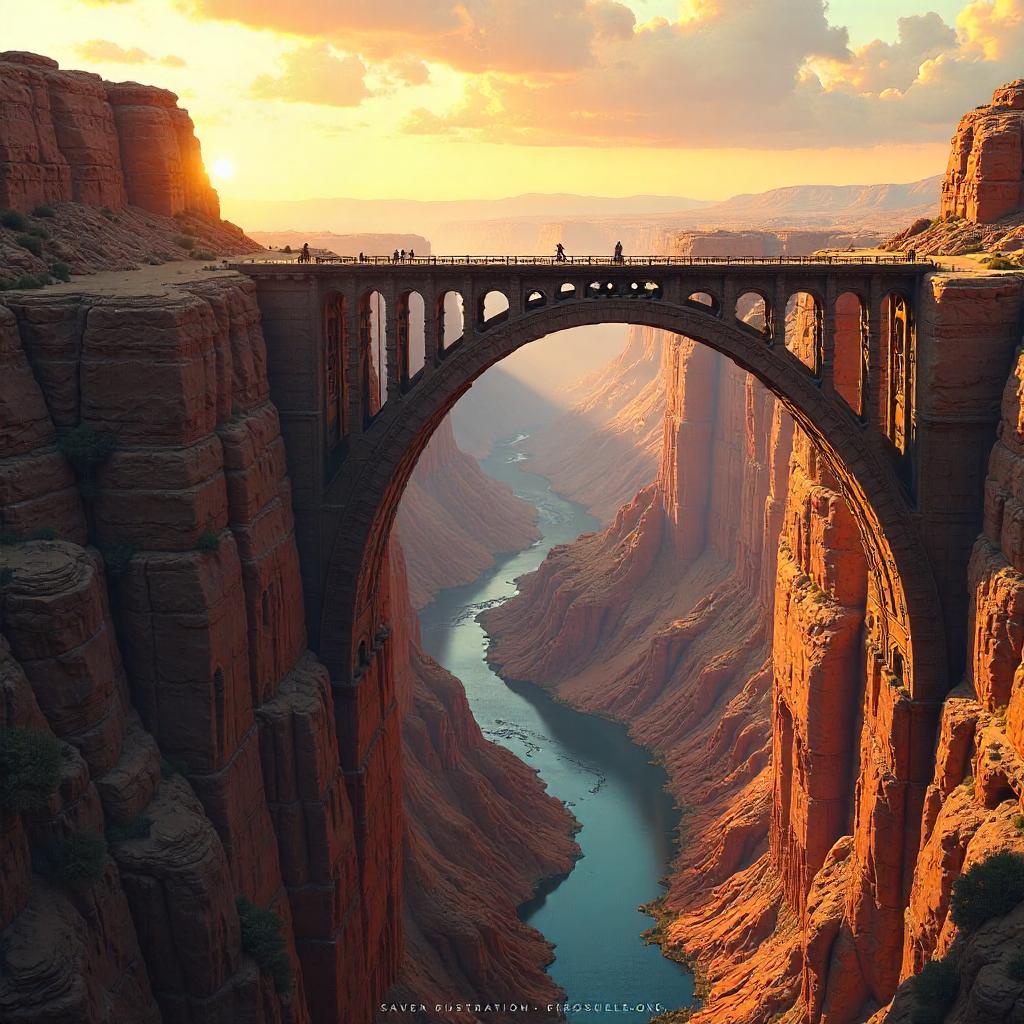 Canyon Drawbridge Concept Art