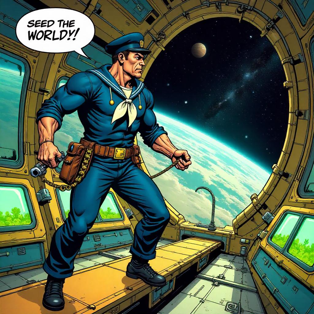 Sailor Hero in a Terraforming Station