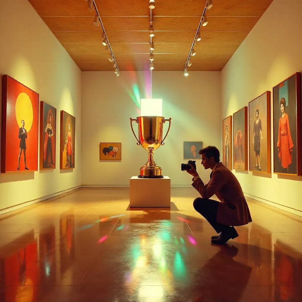 Art Trophy and Camera: A Cinematic Gallery