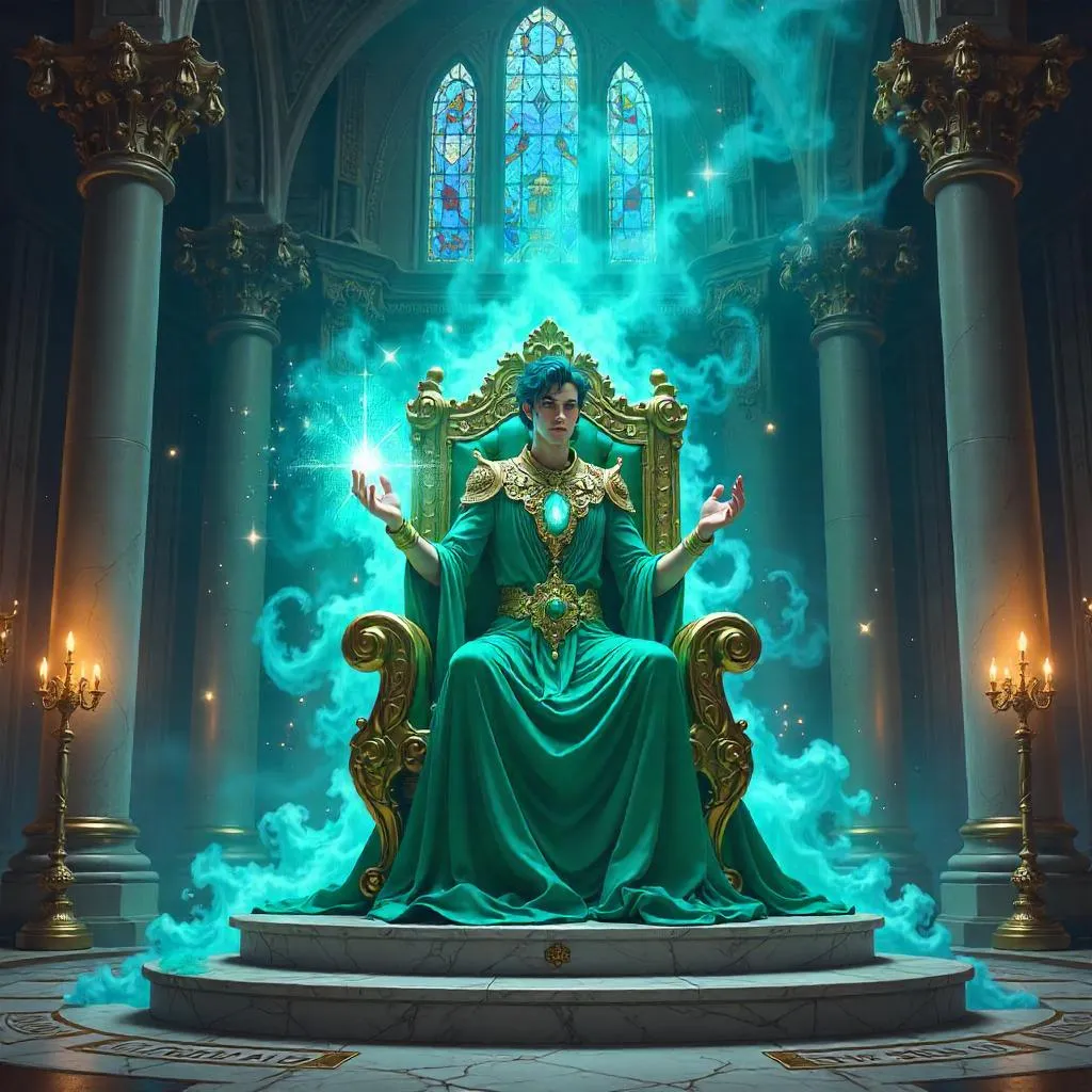 Djinn King on the Throne: Anime Throne Room
