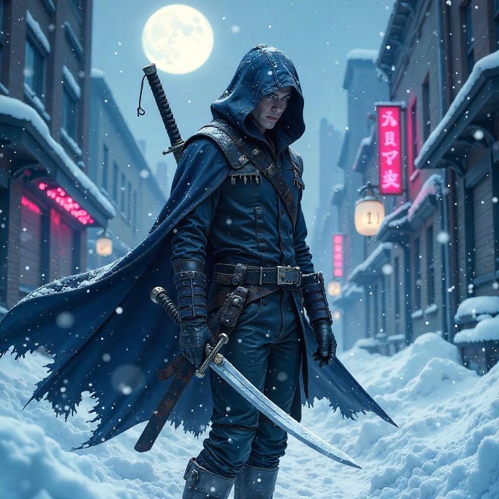Rogue in the Blizzard: Anime Night Heist