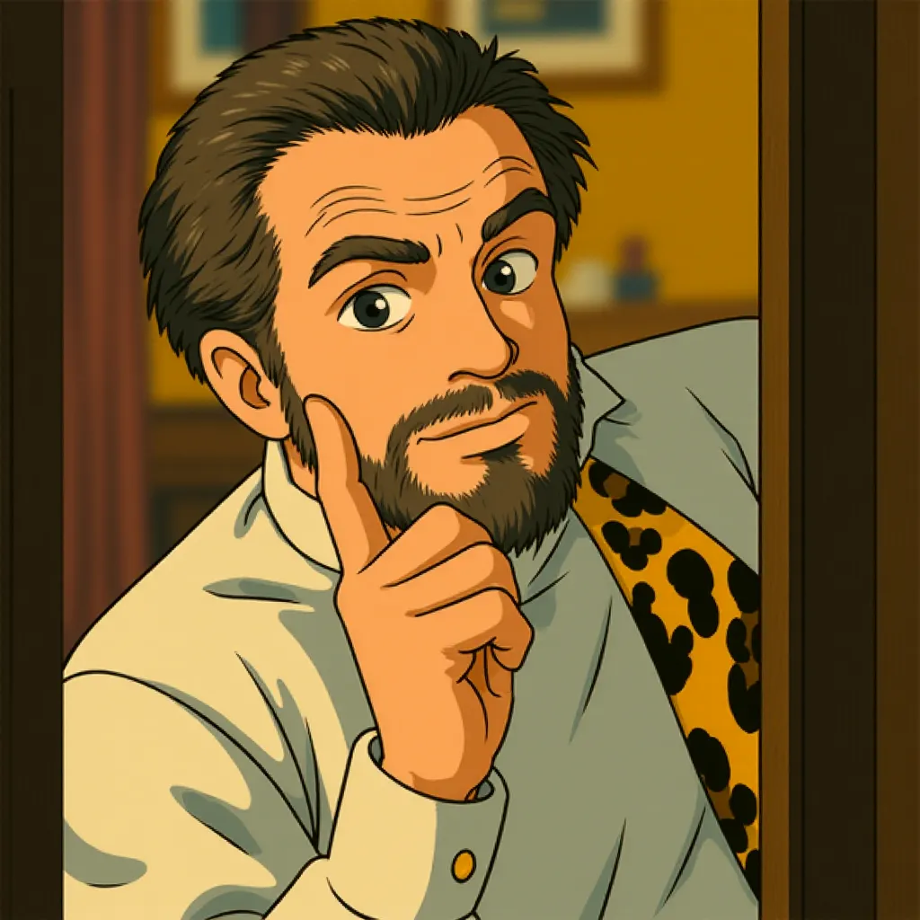 Jack Nicholson in The Departed (2006) - Anime style