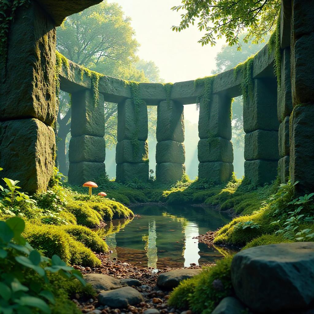 3D Forest Within Stonehenge