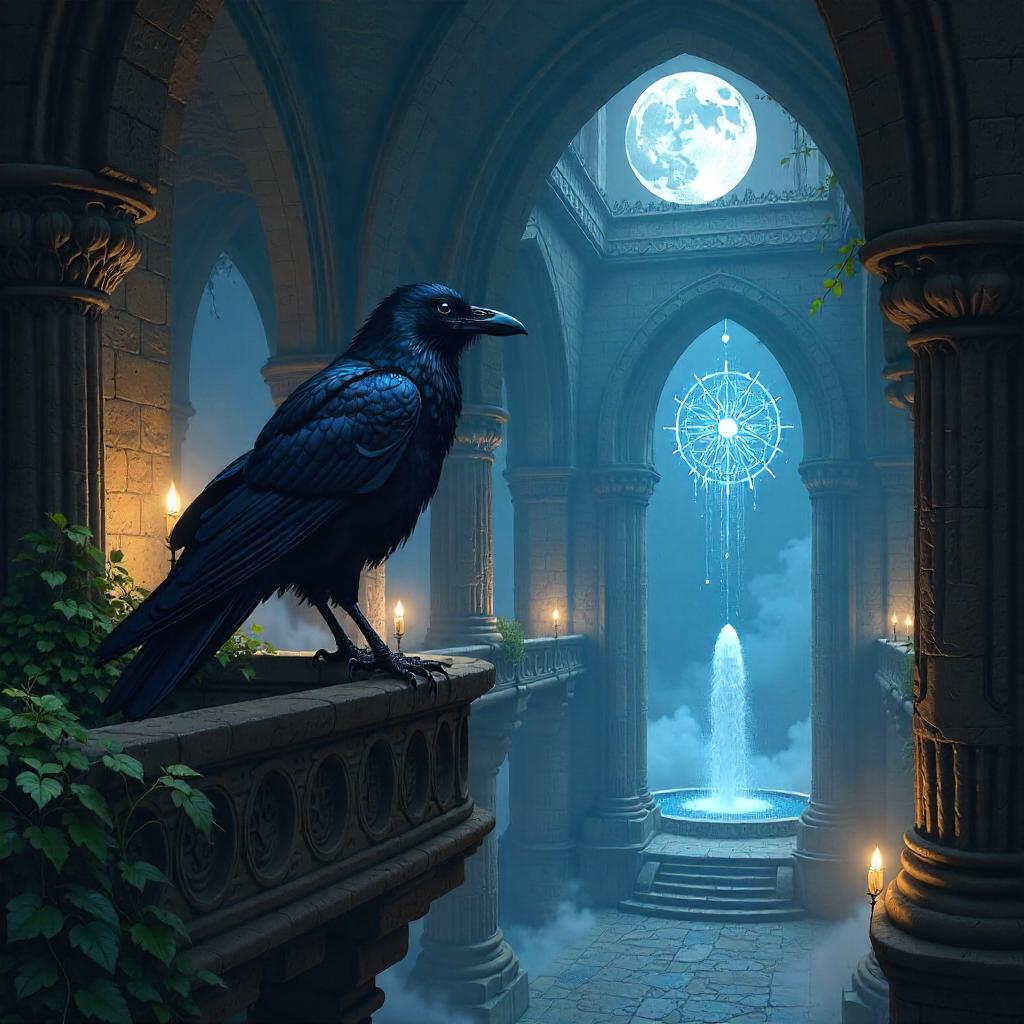 Raven in the Enchanted Castle: Concept Art