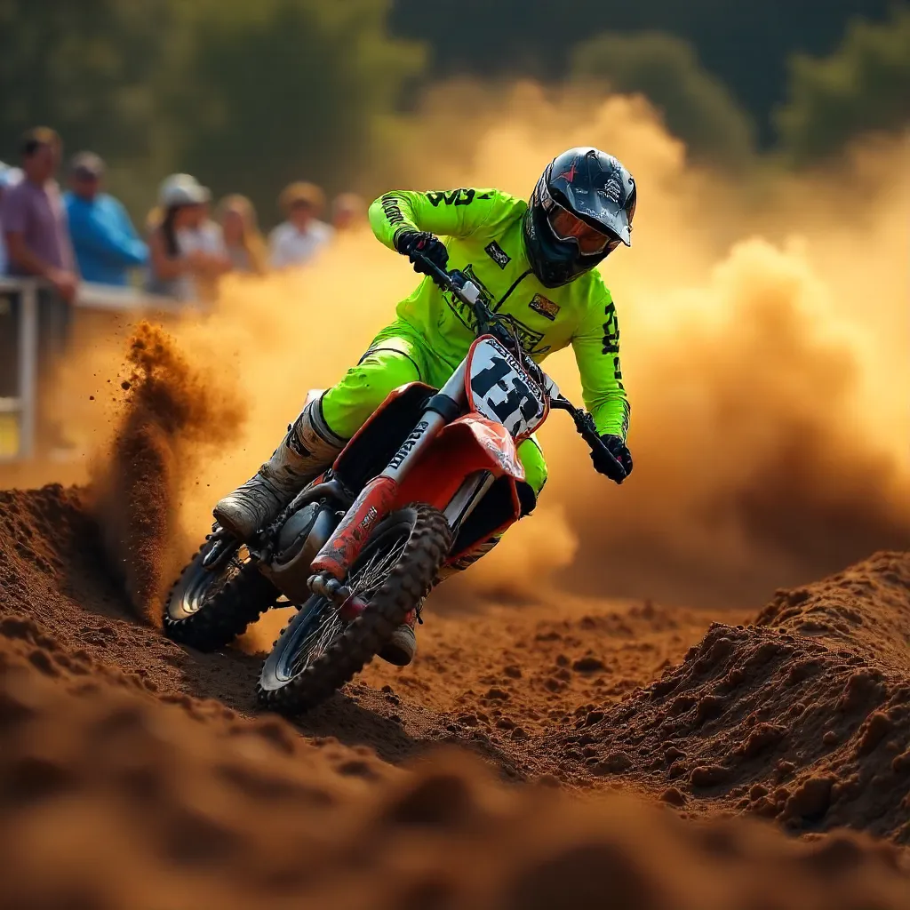 Sharp Turn Motocross in Mothern, France