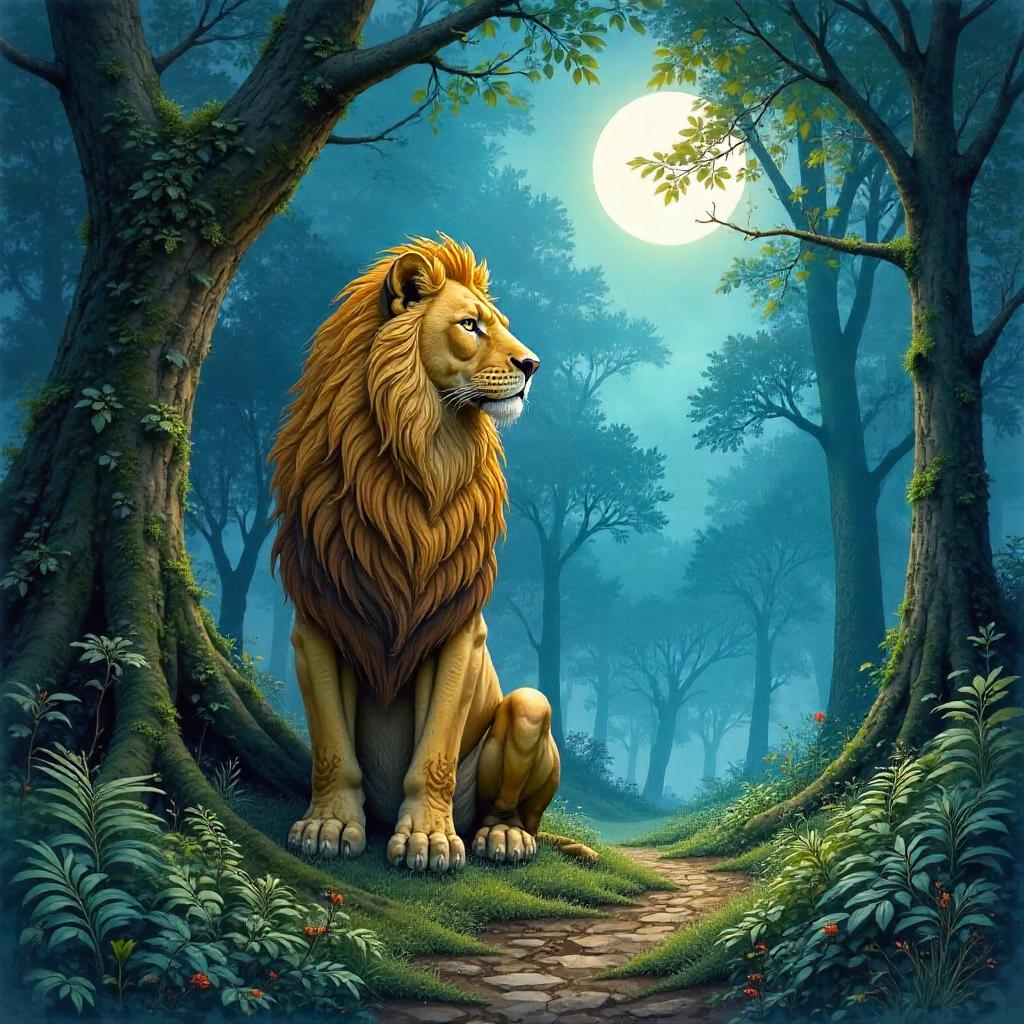 Sphinx in a Dark Forest: Watercolor Mystery