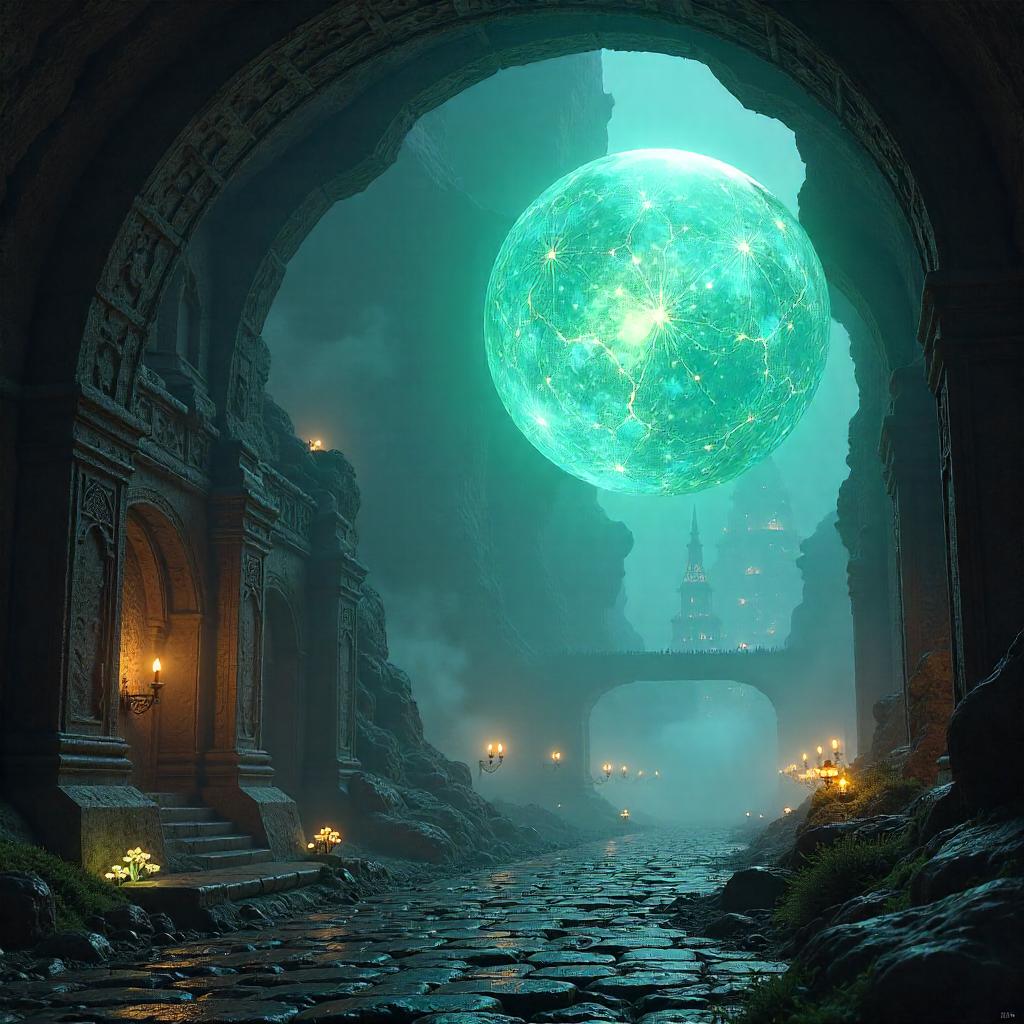Spectral Orb Over an Underground City