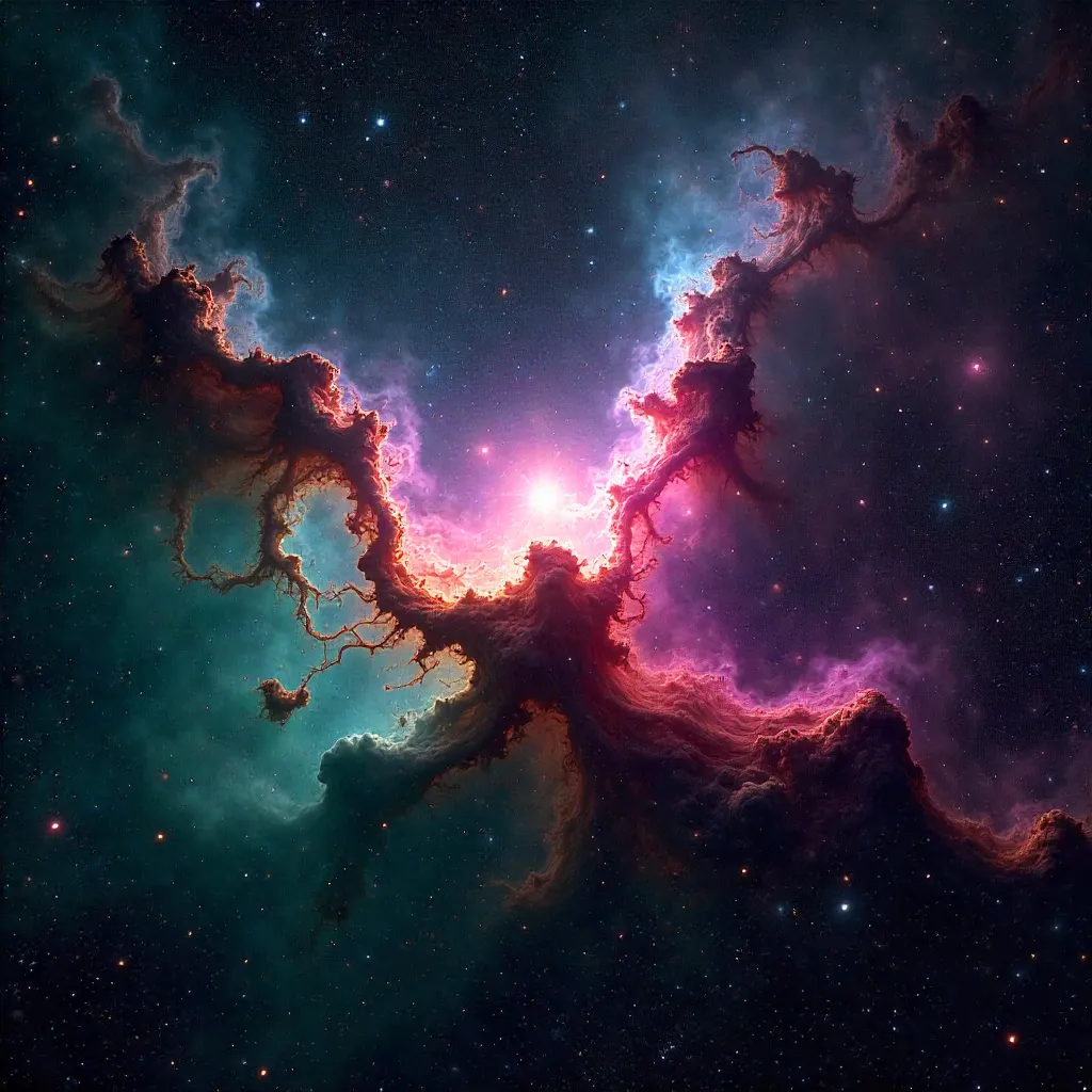 Tarantula Nebula: Deep Space Star Clusters