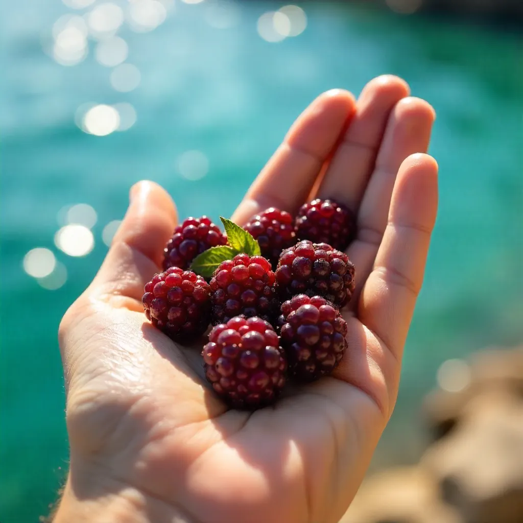 Mulberries Over Turquoise Antalya Waters