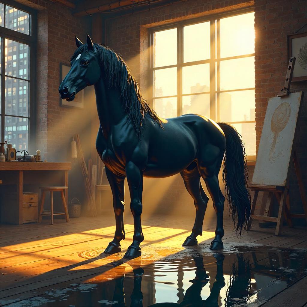 Loftbound Kelpie in a Neon Digital Loft