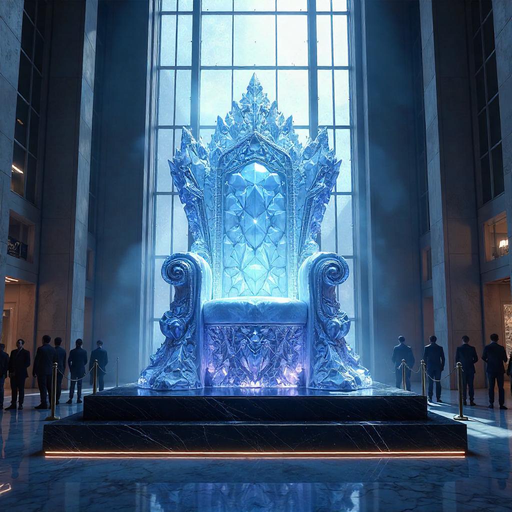 Crystal Throne in a Museum: Concept Art