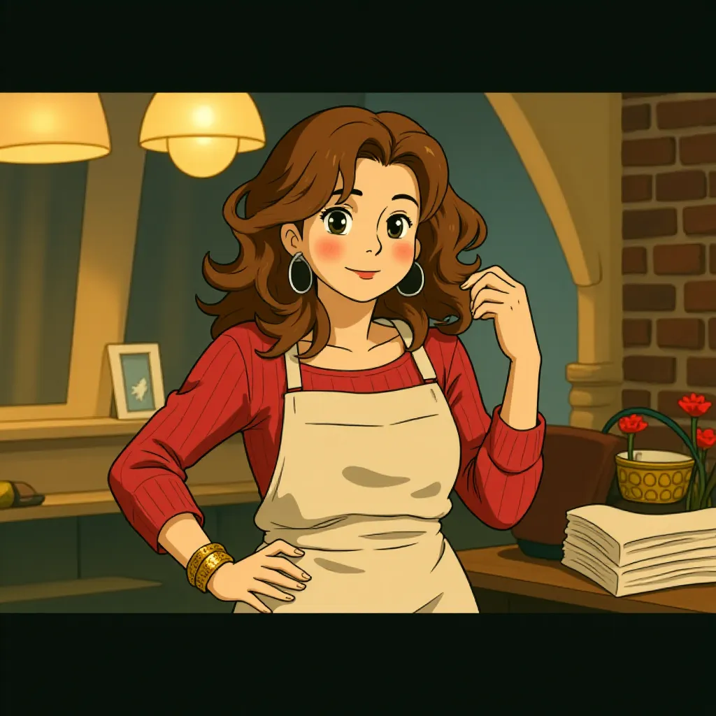 Susan Sarandon in Nonnas (2025) - Ghibli style