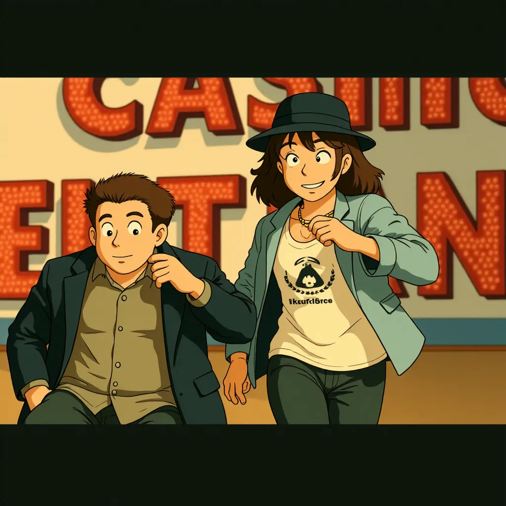 Russell Brand and Jonah Hill in Get Him to the Greek (2010) - Anime style