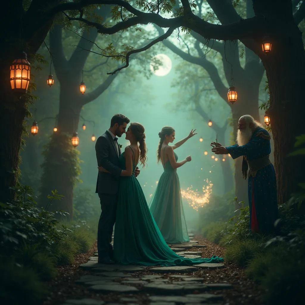 Enchanted Evening: A Couple, a Wizard, and a Dancer