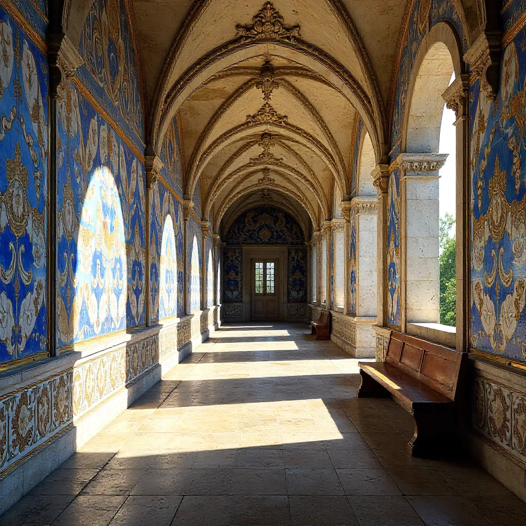 Baroque Azulejo Tiles in Tomar Monastery
