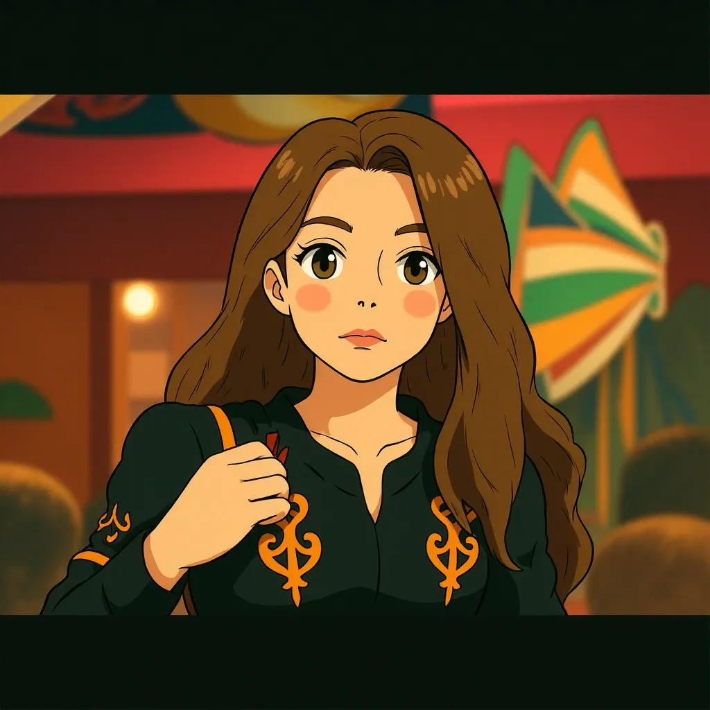 Karla Sofía Gascón in Emilia Pérez (2024) - Anime style