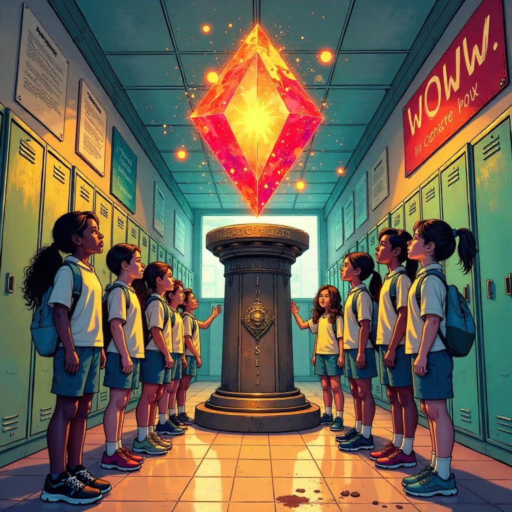 Philosopher's Stone in a Comic School Hall