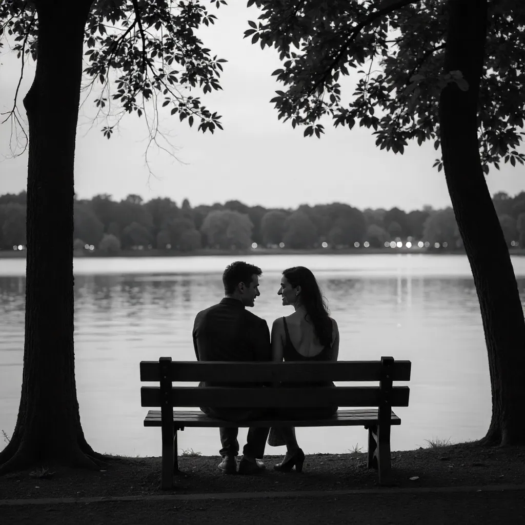Black and White Moment by Jarun Lake, Zagreb