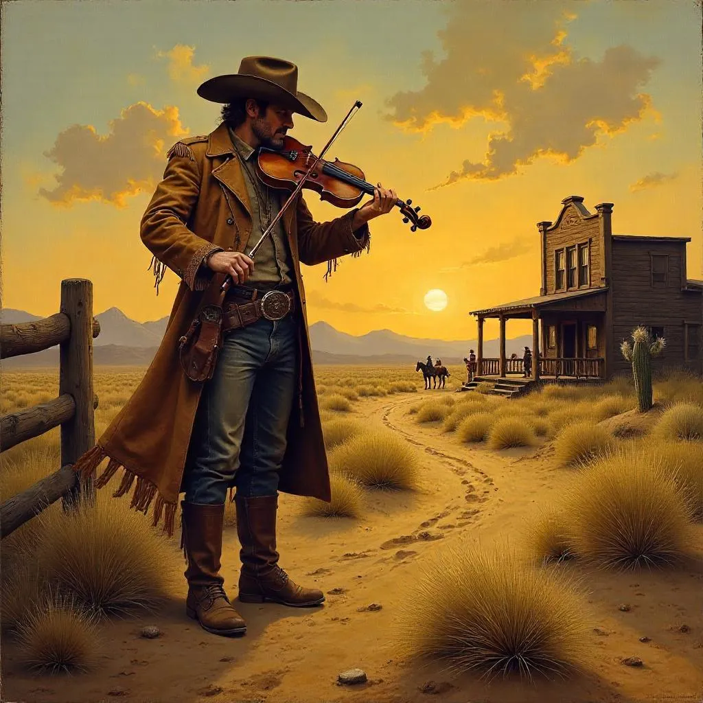 The Lonesome Fiddler in the Wild West