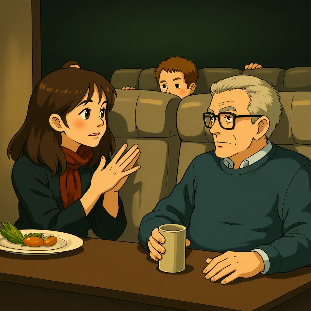 Robert De Niro and Anne Hathaway in The Intern (2015) - Anime style