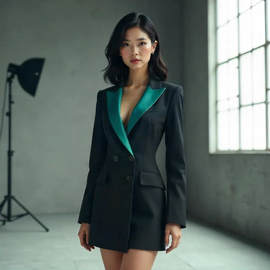 Studio Concept Art: Chic Asian Woman Portrait