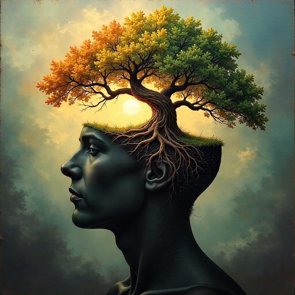 Tree of Thought: An Oil Portrait Inside the Mind