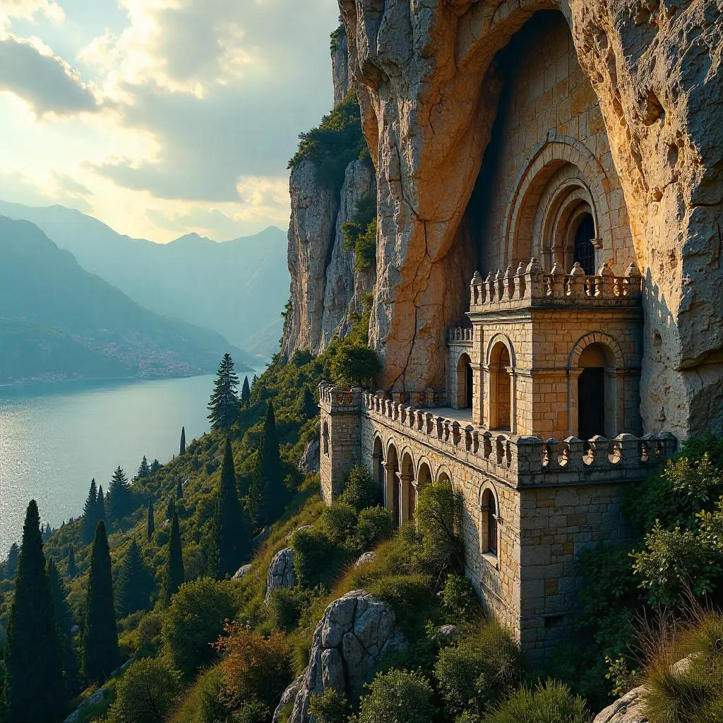 Cliffside Monastery of Dabovići, Montenegro