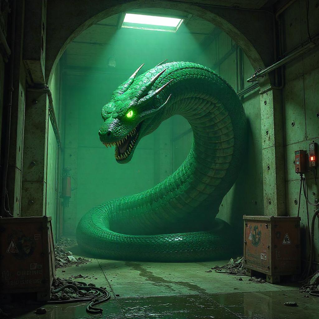Basilisk in a Sealed Bunker — Concept Art