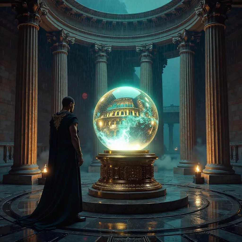 Neon Oracle in Ancient Rome