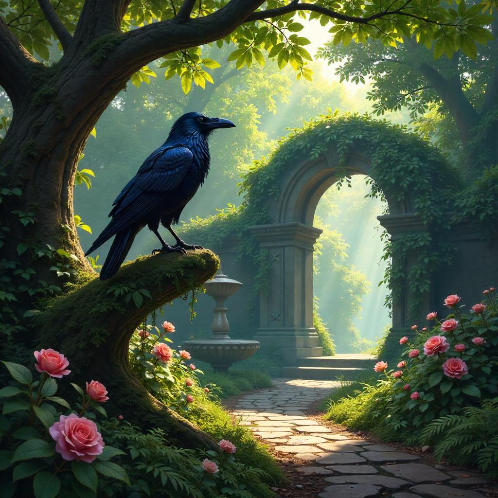 Raven in a Garden - Concept Art