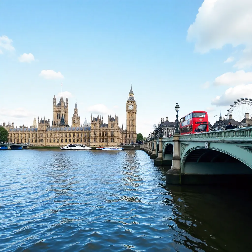 Royal London Stock Photo: Thames Skyline and Landmarks