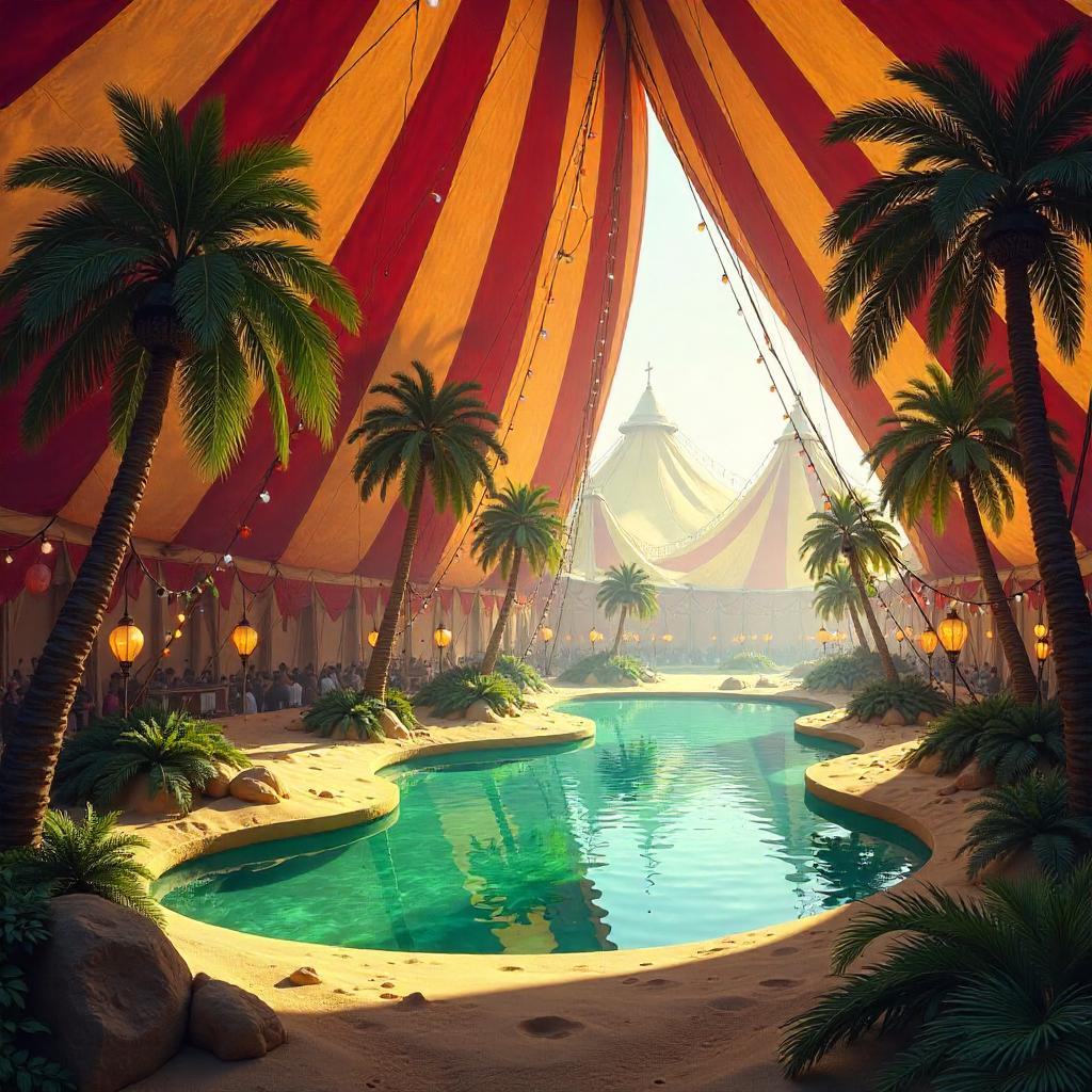 Oasis in a Circus Tent — Concept Art Vision