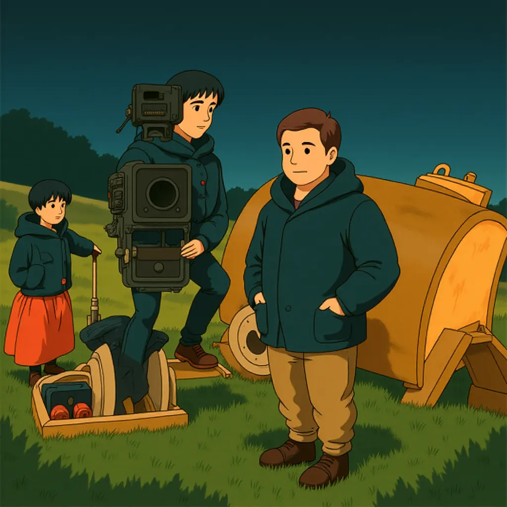 Leigh Whannell and Stefan Duscio in Wolf Man (2025) - Ghibli style