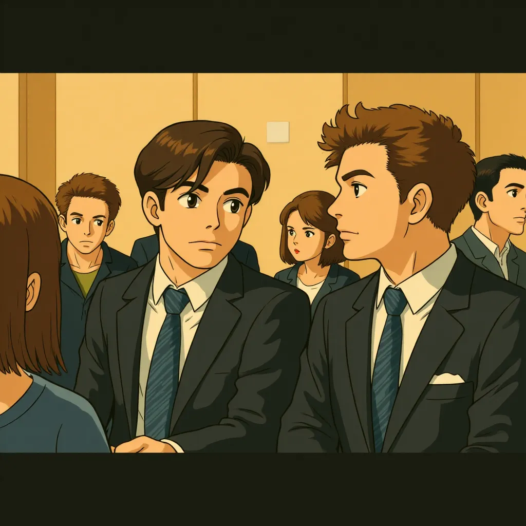 John C. Reilly and Colin Farrell in The Lobster (2015) - Anime style