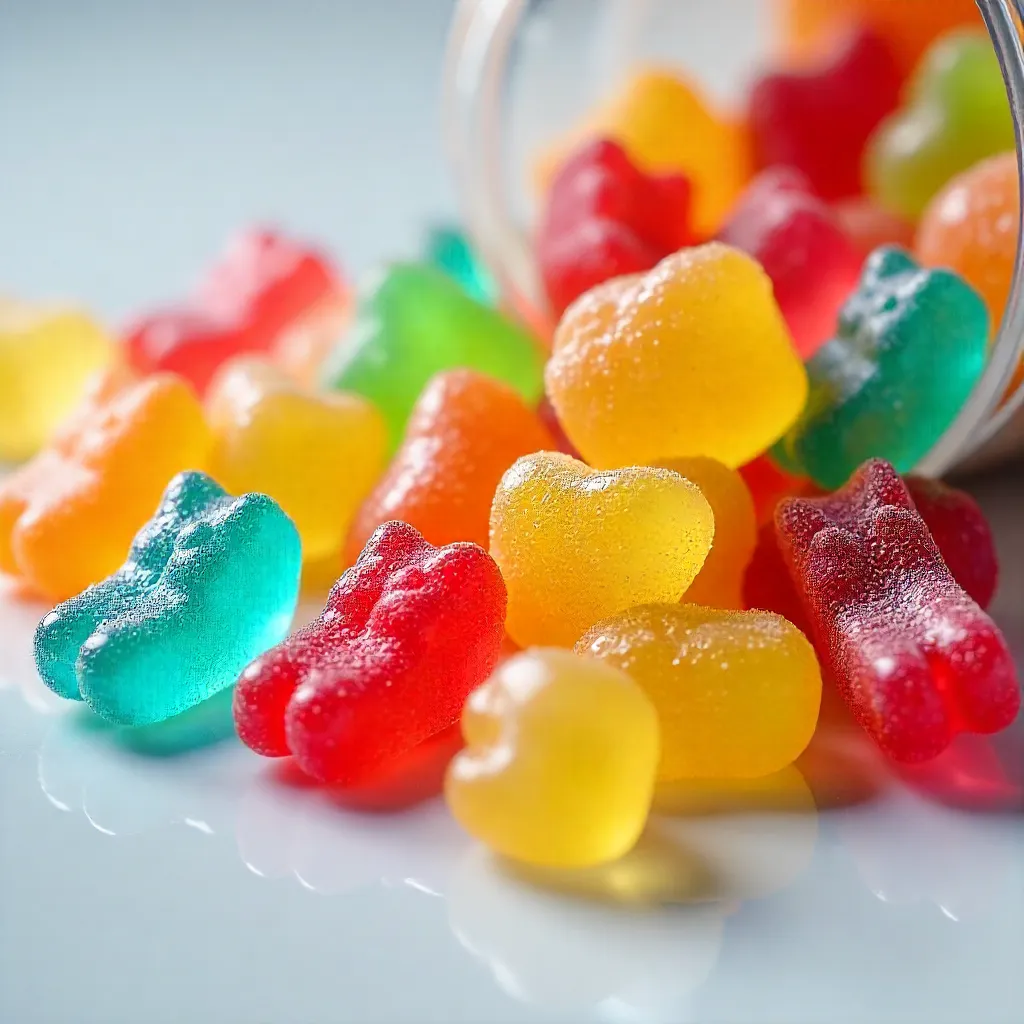 Vibrant Gummy Candy World: Teeth Shapes and Sour