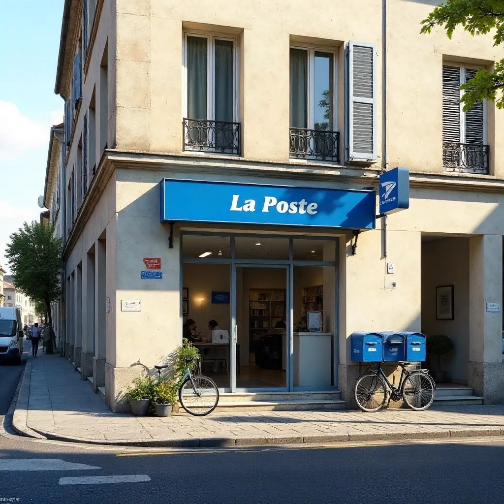 Street View of a La Poste Post Office in France