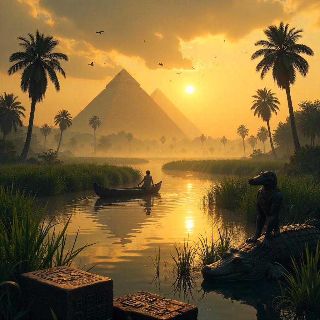 Marsh of the Nile: Ancient Egypt Concept Art