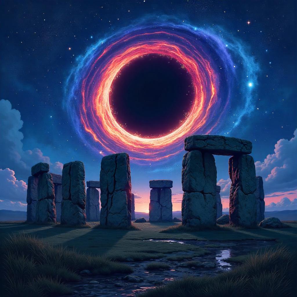 Anime Stonehenge: Black Hole in the Circle