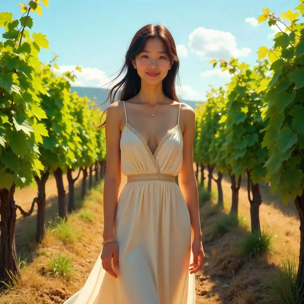 Vineyard Reverie: a Concept Art Portrait