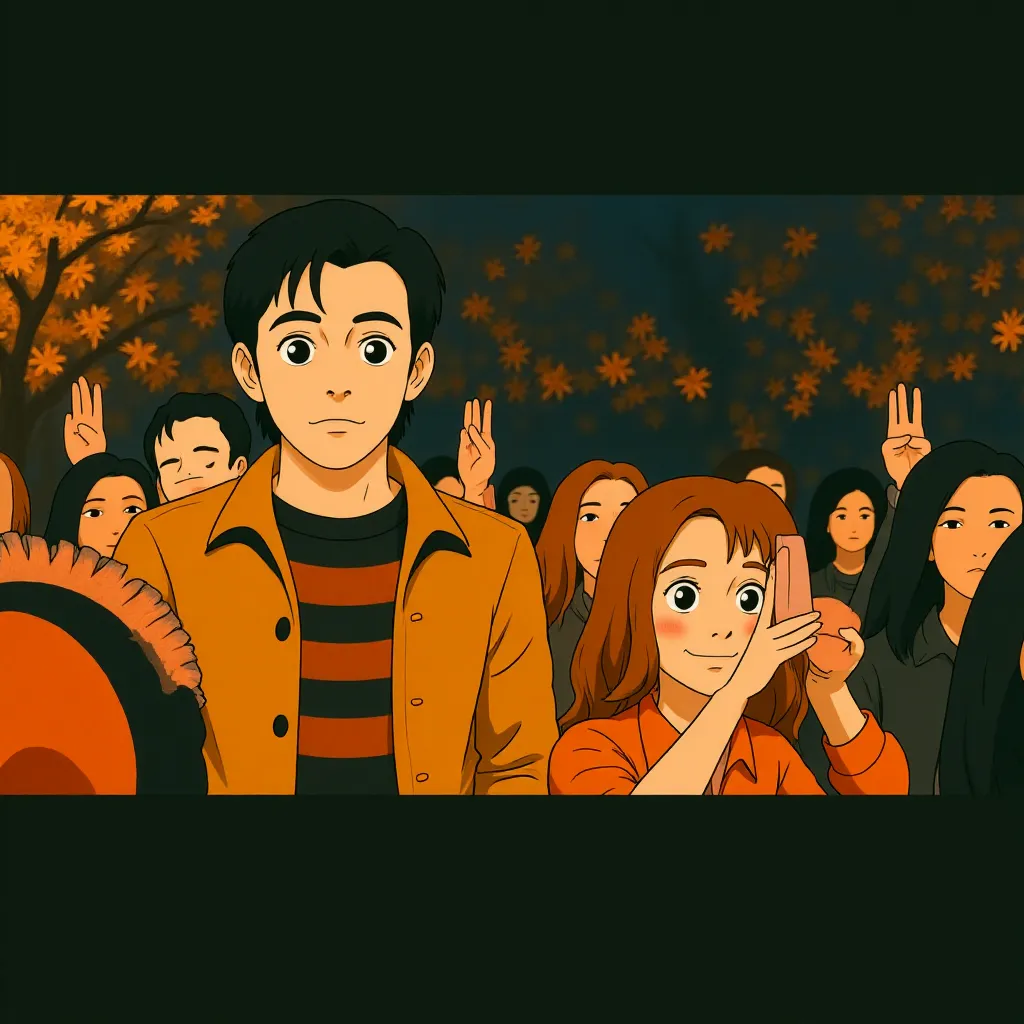Josh Hartnett and Ariel Donoghue in Trap (2024) - Ghibli style