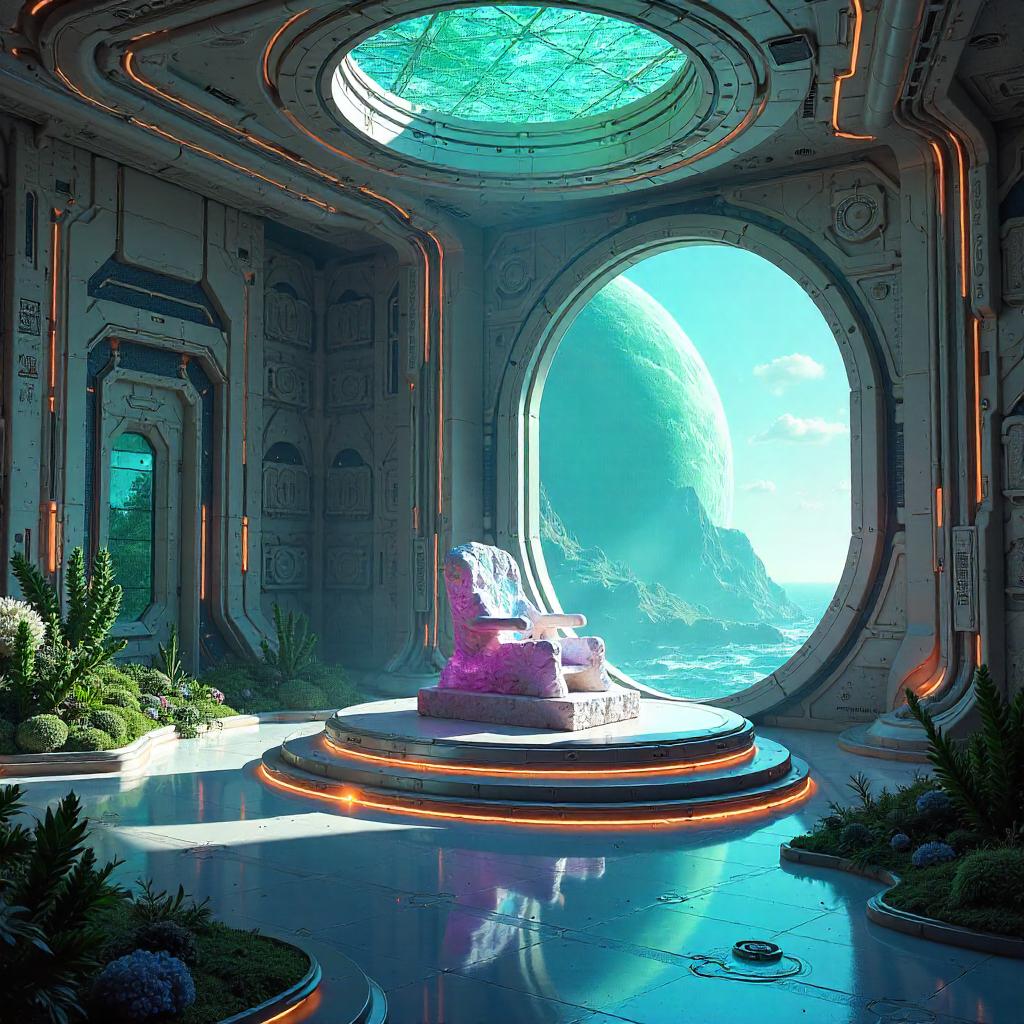 Crystal Throne in a Terraforming Station