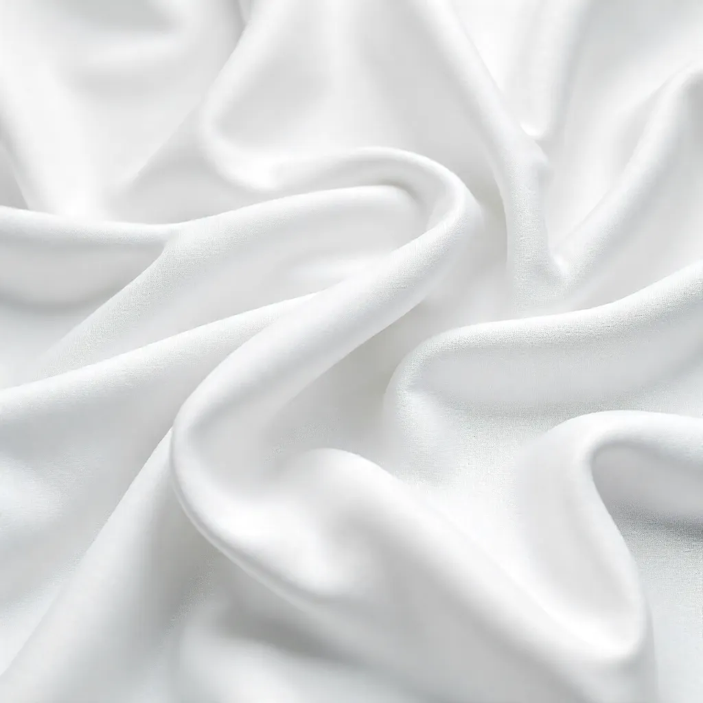 Elegant White Fabric Fold Texture for Backgrounds