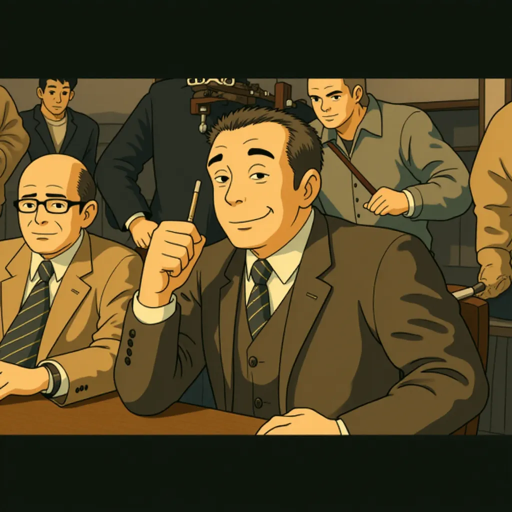 John Goodman and Bob Glouberman in The Artist (2011) - Anime style