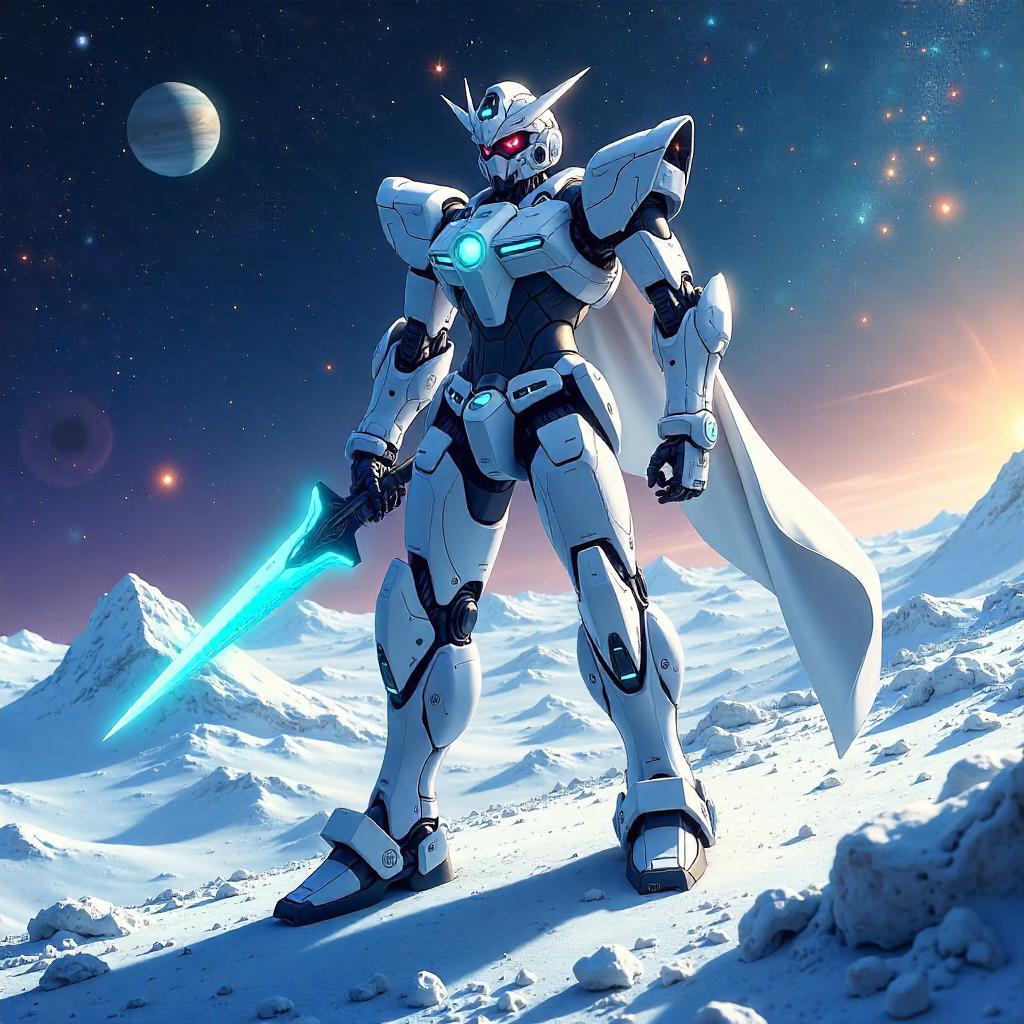 Anime-Style Robot on a Comet: Cosmic Odyssey