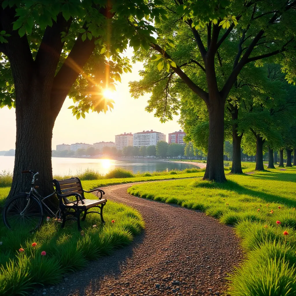 Sunlit Serenity in Odessa Park