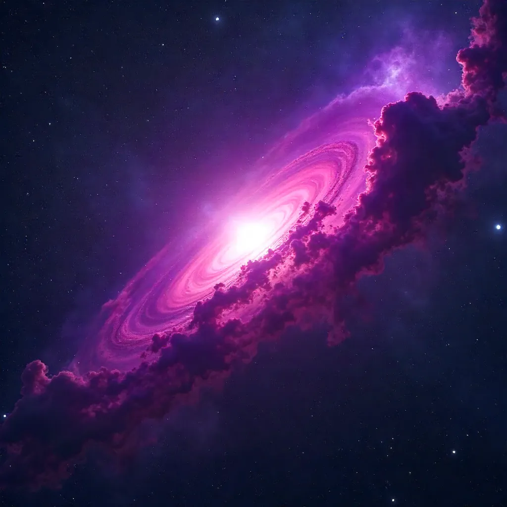 Orion Nebula in a Deep Purple Night Sky