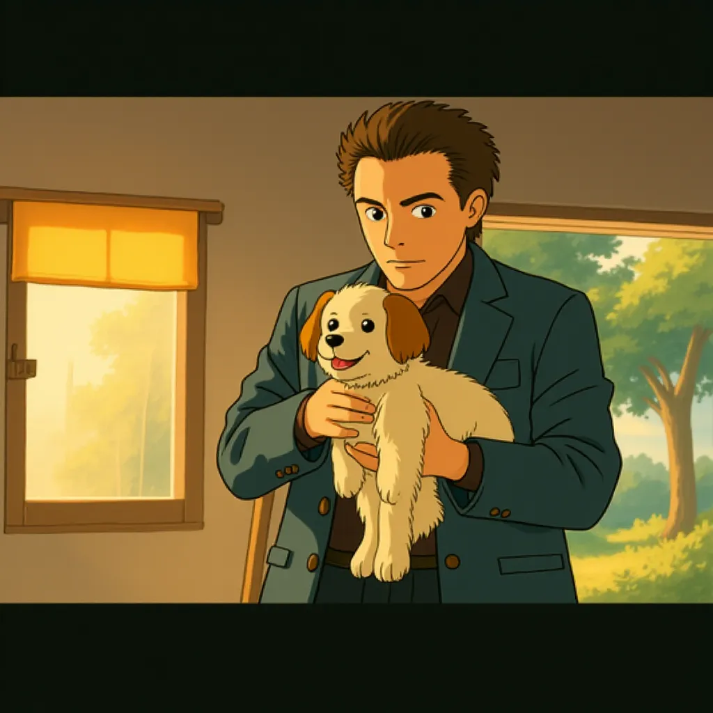 Christopher Walken and Bonny in Seven Psychopaths (2012) - Anime style