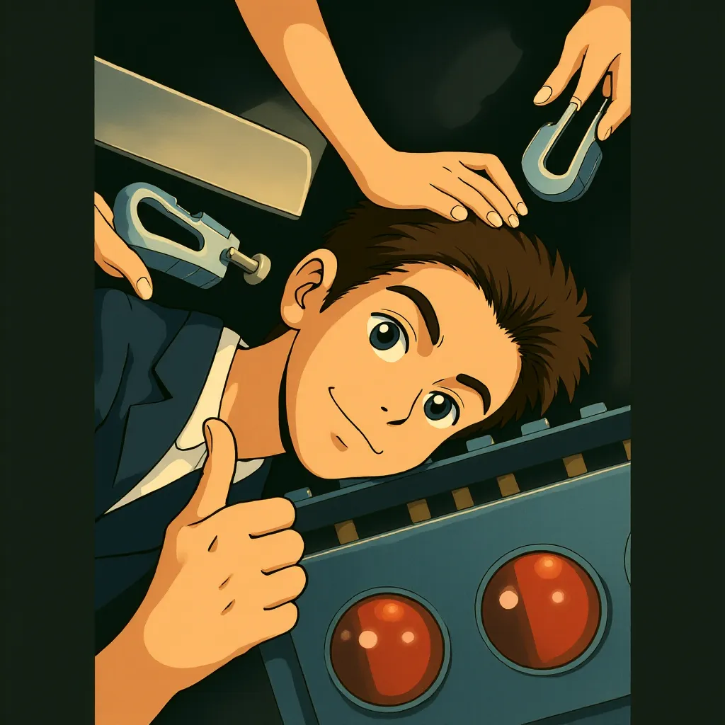 Jack Quaid in Novocaine (2025) - Ghibli style