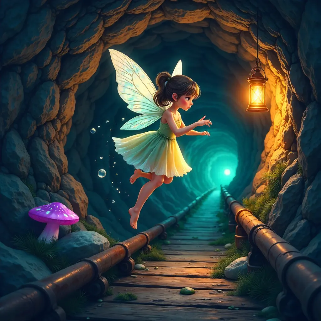 Fairy in the Mine: Anime-Style Luminescence